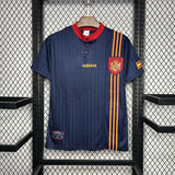 Camisa Seleção Espanha II 1996 Retrô Azul Masculina