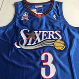 Regata Philadelphia 76ers Mitchell & Ness #3 Allen Iverson Hardwood Classics 01/02 Azul