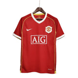 Camisa Manchester United I 2006/2007 Retrô Vermelha Masculina