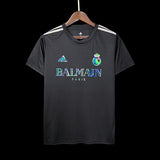 Camisa Real Madrid x Balmain Collab Preta Masculina