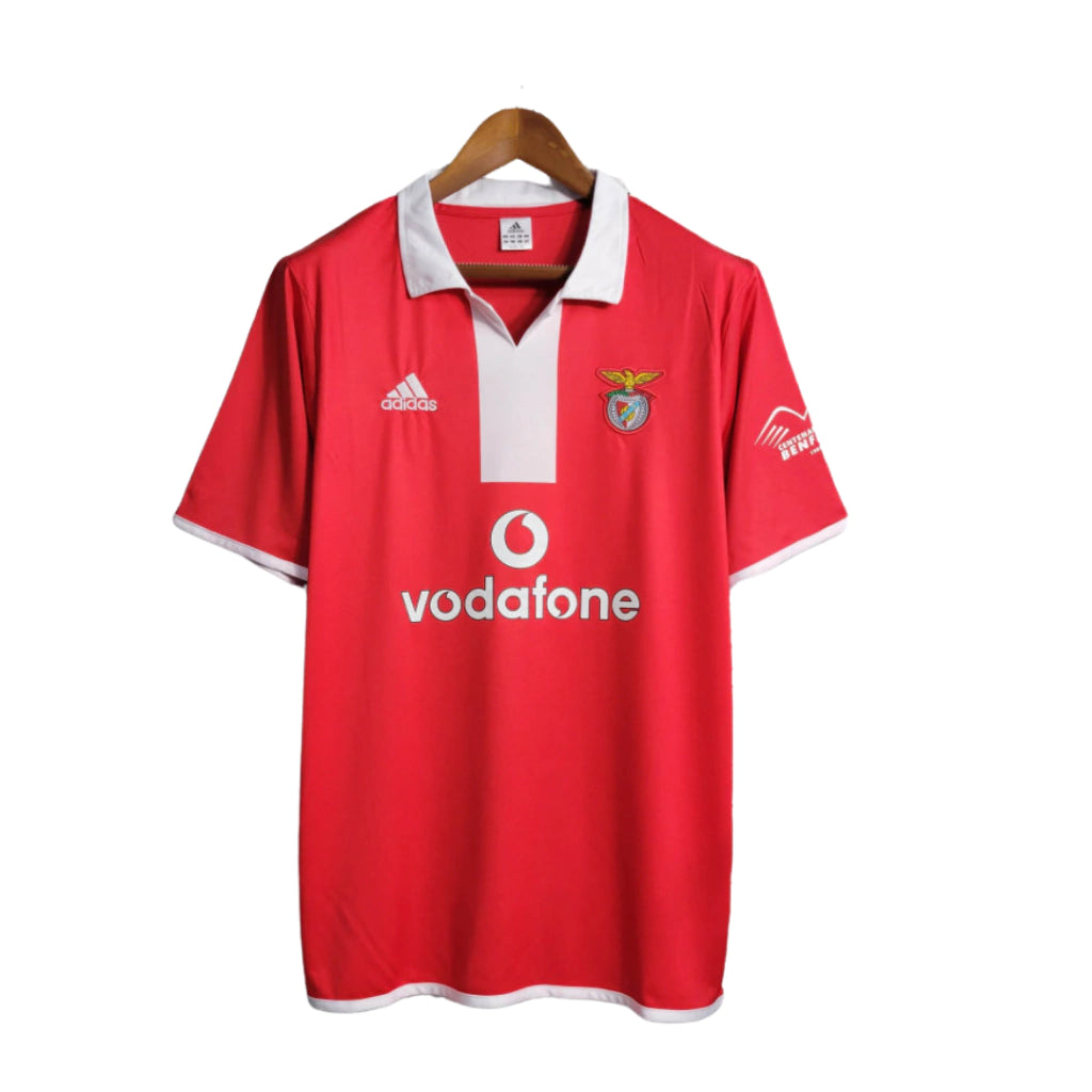 Camisa Benfica I 2004/2005 Retrô Vermelha Masculina