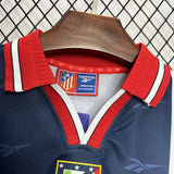 Camisa Atlético de Madrid II 1998/1999 Retrô Azul Masculina