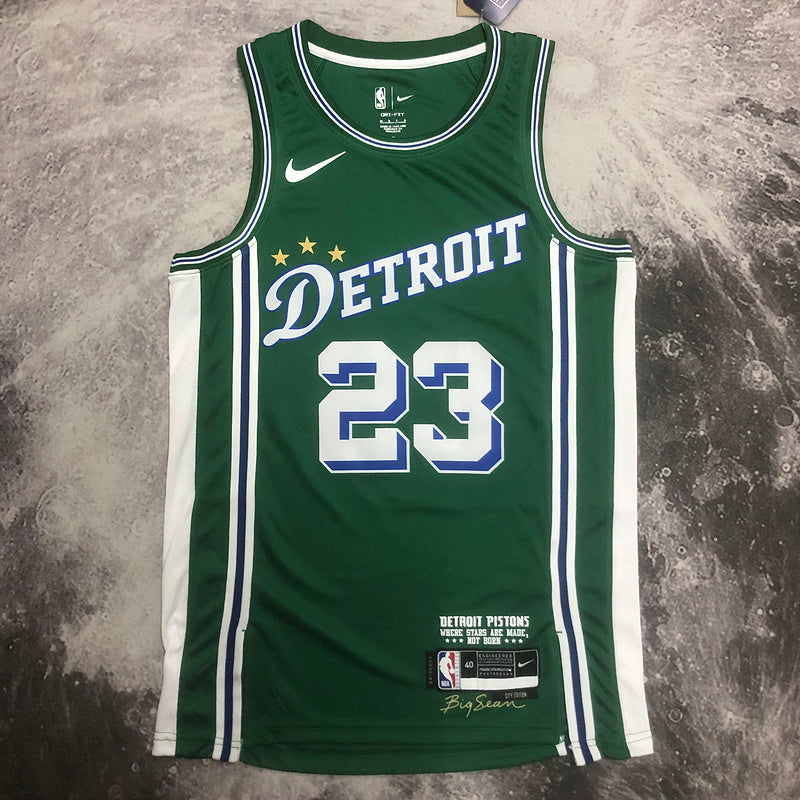 Regata Detroit Pistons Swingman City Edition 22/23 Verde Masculina