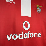 Camisa Benfica I 2004/2005 Retrô Vermelha Masculina