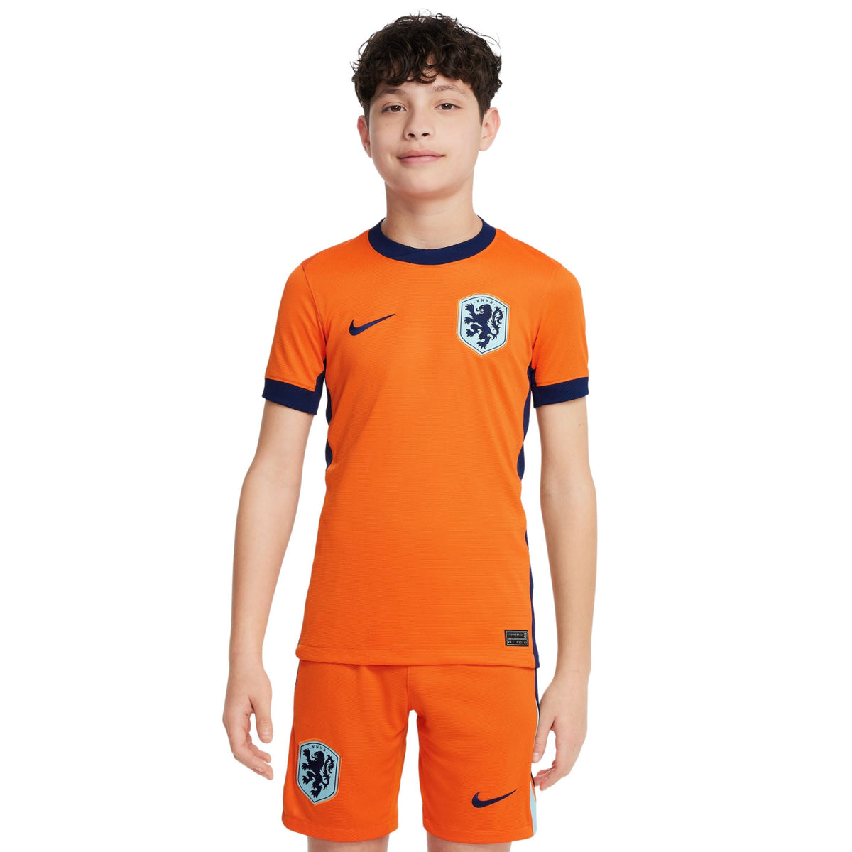 Conjunto Infantil Seleção Holanda I 24/25 Laranja