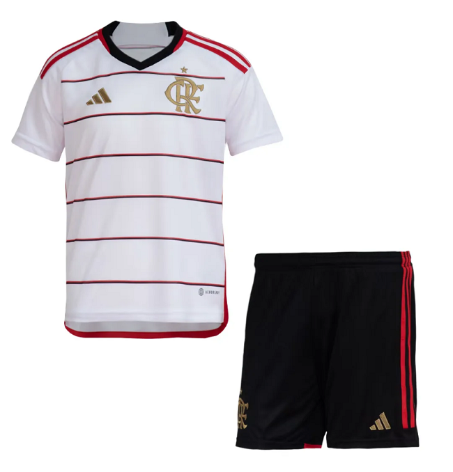 Conjunto Infantil Flamengo II 23/24 Branco