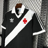 Camisa Vasco da Gama I 1998 Retrô Preta e Branca Masculina