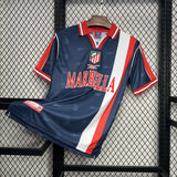 Camisa Atlético de Madrid II 1998/1999 Retrô Azul Masculina