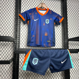 Conjunto Infantil Seleção Holanda II 24/25 Azul