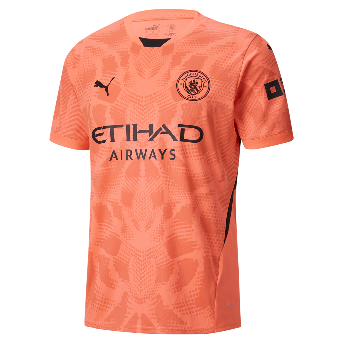 Camisa Manchester City Goleiro 24/25 Laranja Masculina