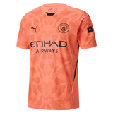 Camisa Manchester City Goleiro 24/25 Laranja Masculina