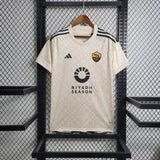 Camisa AS Roma II 23/24 Creme Masculina