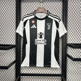 Camisa Juventus I 24/25 Preta e Branca Masculina