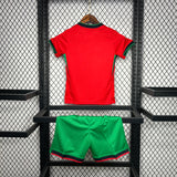 Conjunto Infantil Seleção Portugal I 24/25 Vermelho