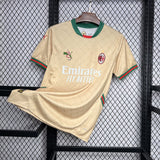 Camisa AC Milan x Gucci Bege Masculina