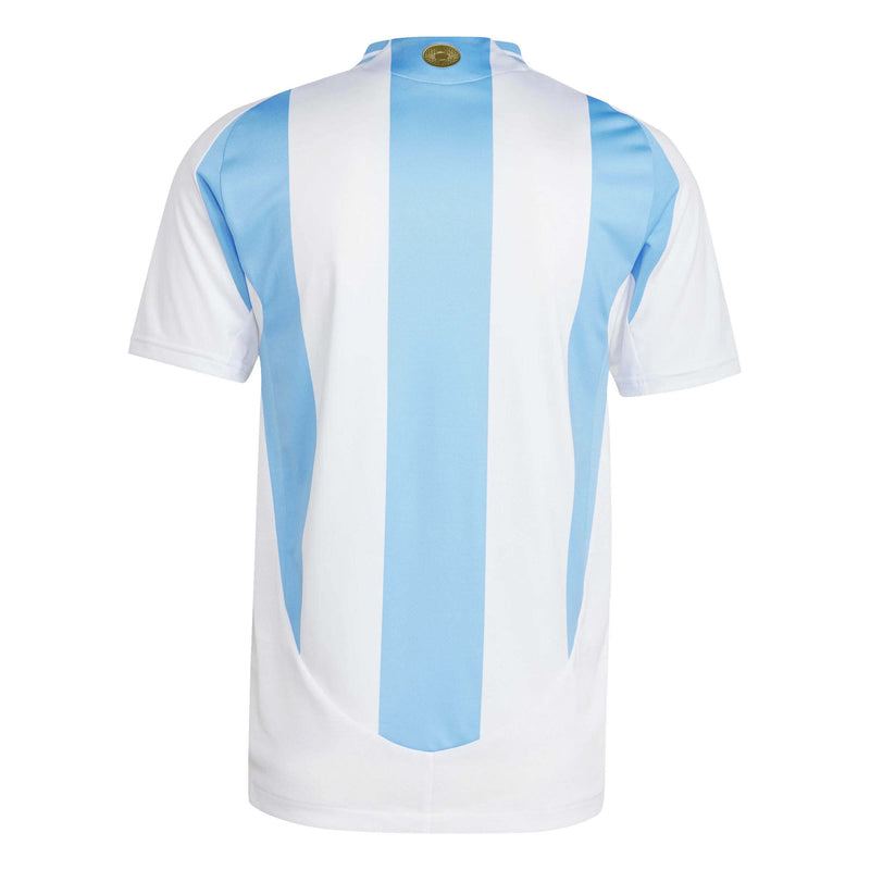 Camisa Seleção Argentina I Campeã Copa América 2024 + Patches Branca e Azul Masculina