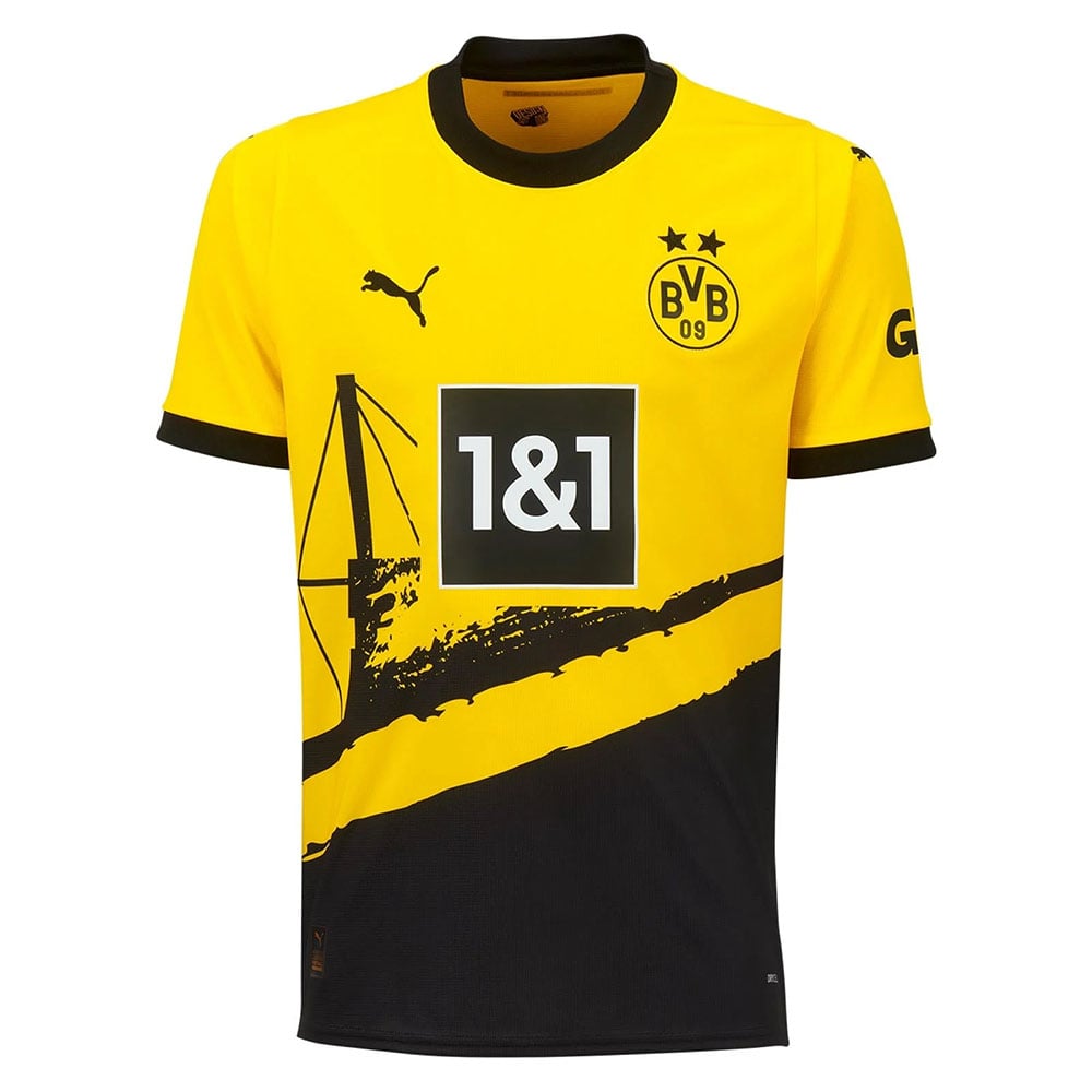 Camisa Borussia Dortmund I 23/24 Amarela Masculina