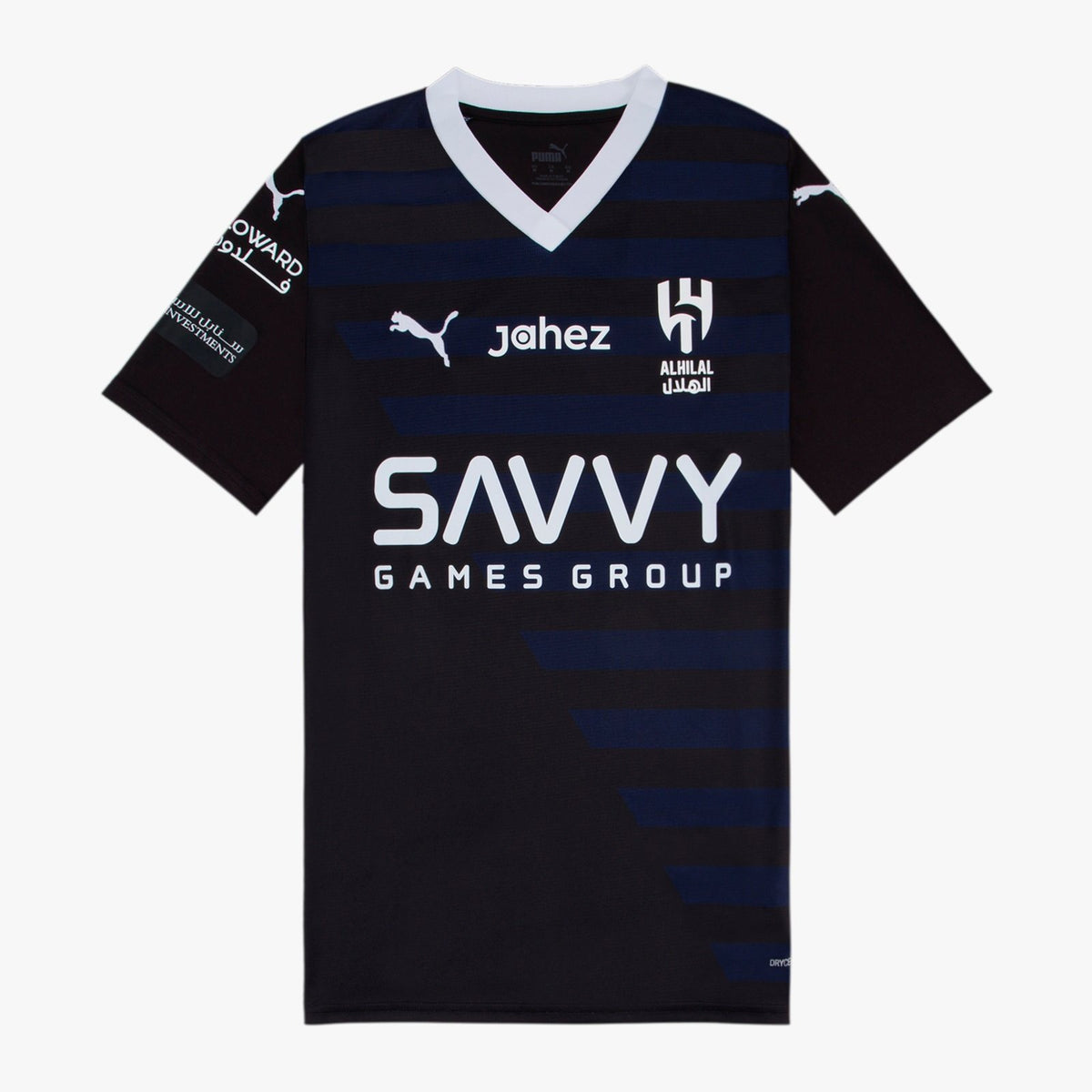 Camisa Al Hilal III 23/24 Azul e Preta Masculina