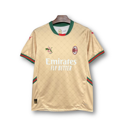 Camisa AC Milan x Gucci Bege Masculina