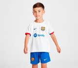 Conjunto Infantil Barcelona II 23/24 Branco