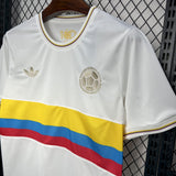 Camisa Seleção Colômbia Edição Especial 100 Anos Branca Masculina