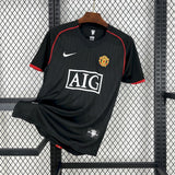 Camisa Manchester United III 2007/2008 Retrô Preta Masculina