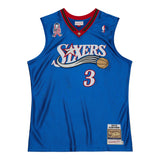 Regata Philadelphia 76ers Mitchell & Ness #3 Allen Iverson Hardwood Classics 01/02 Azul