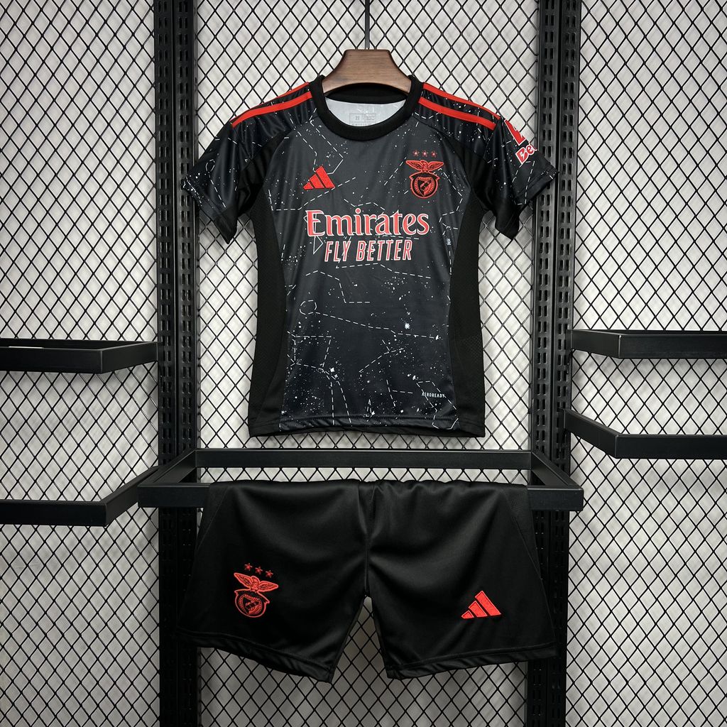 Conjunto Infantil Benfica II 24/25 Preto