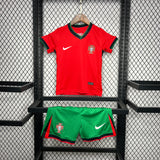 Conjunto Infantil Seleção Portugal I 24/25 Vermelho