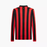 Camisa AC Milan Edição Especial 125 Anos Manga Longa Vermelha e Preta Masculina