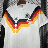 Camisa Seleção Alemanha I 1990 Retrô Branca Masculina