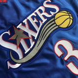 Regata Philadelphia 76ers Mitchell & Ness #3 Allen Iverson Hardwood Classics 01/02 Azul