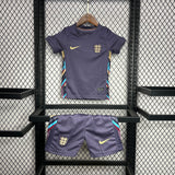 Conjunto Infantil Seleção Inglaterra II 24/25 Roxo