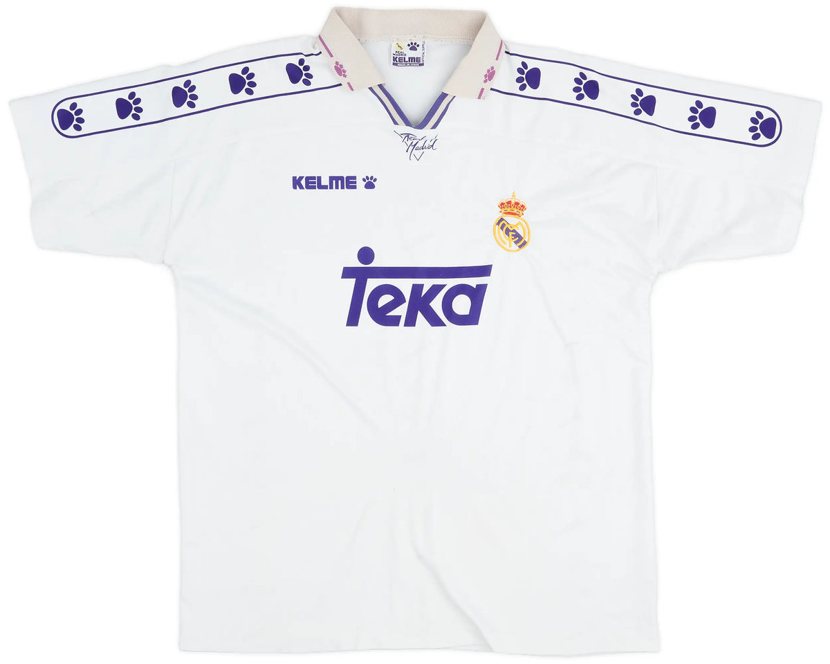 Camisa Real Madrid I 1994/1996 Retrô Branca Masculina