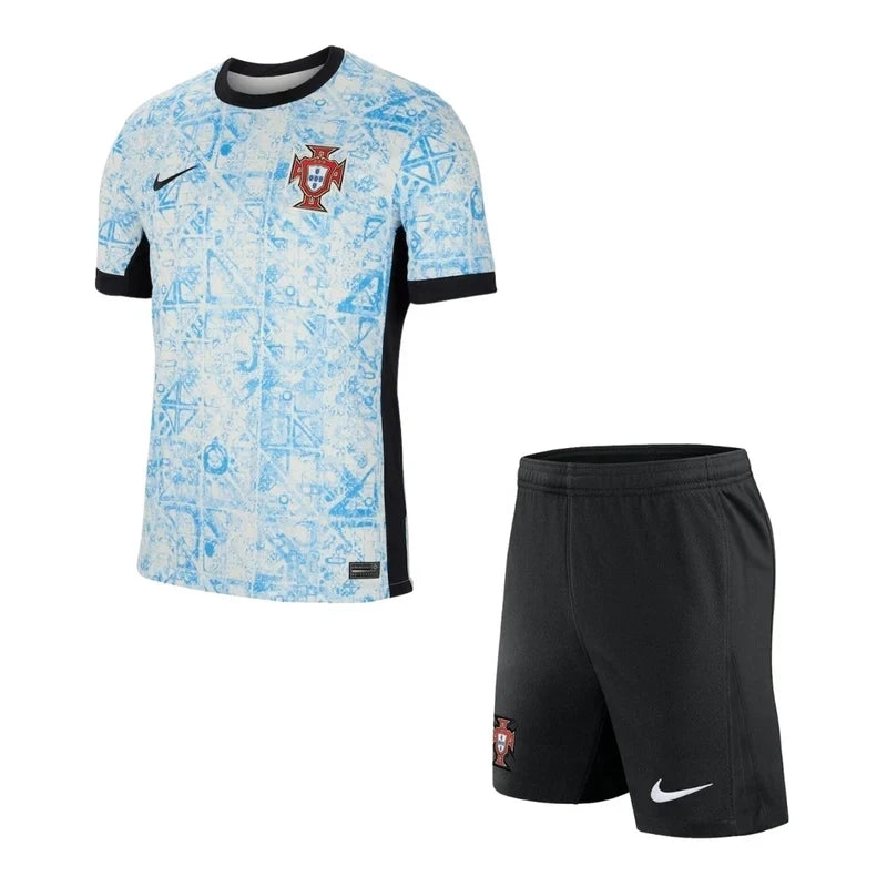 Conjunto Infantil Seleção Portugal II 24/25 Azul e Branca