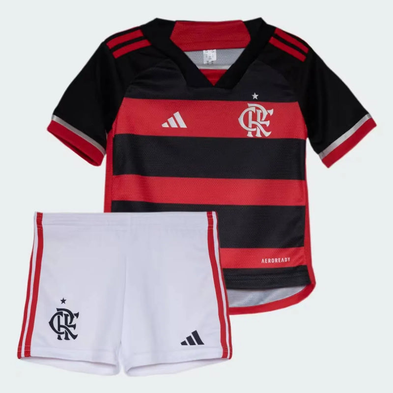 Conjunto Infantil Flamengo I 24/25 Vermelho/Preto