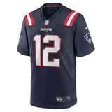 Camisa NFL New England Patriots Tom Brady #12 Retired Azul