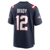 Camisa NFL New England Patriots Tom Brady #12 Retired Azul