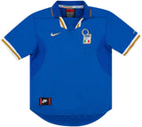 Camisa Seleção Itália I 1996 Retrô Azul Masculina