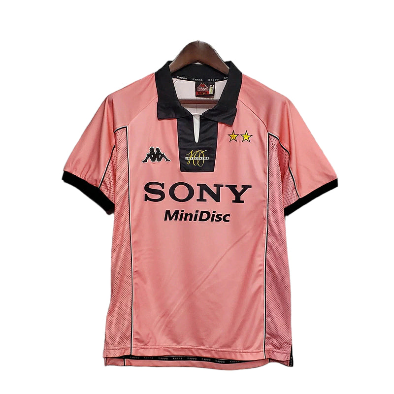 Camisa Juventus II 1997/1998 Retrô Rosa Masculina