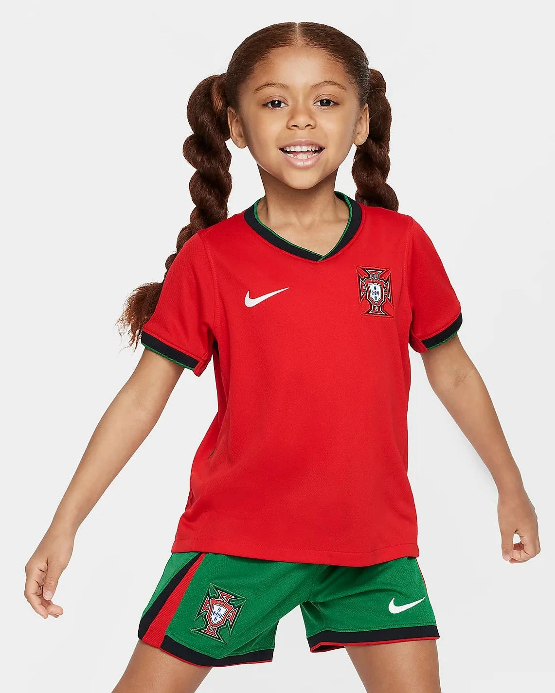 Conjunto Infantil Seleção Portugal I 24/25 Vermelho