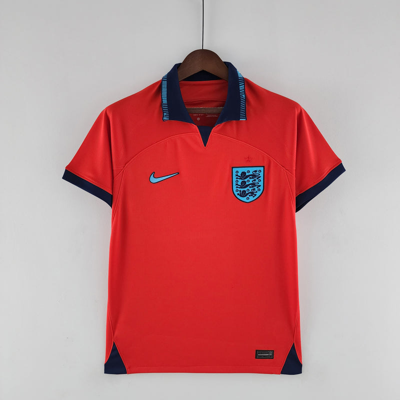 Camisa Seleção Inglaterra II Copa do Mundo 2022 Vermelha Masculina