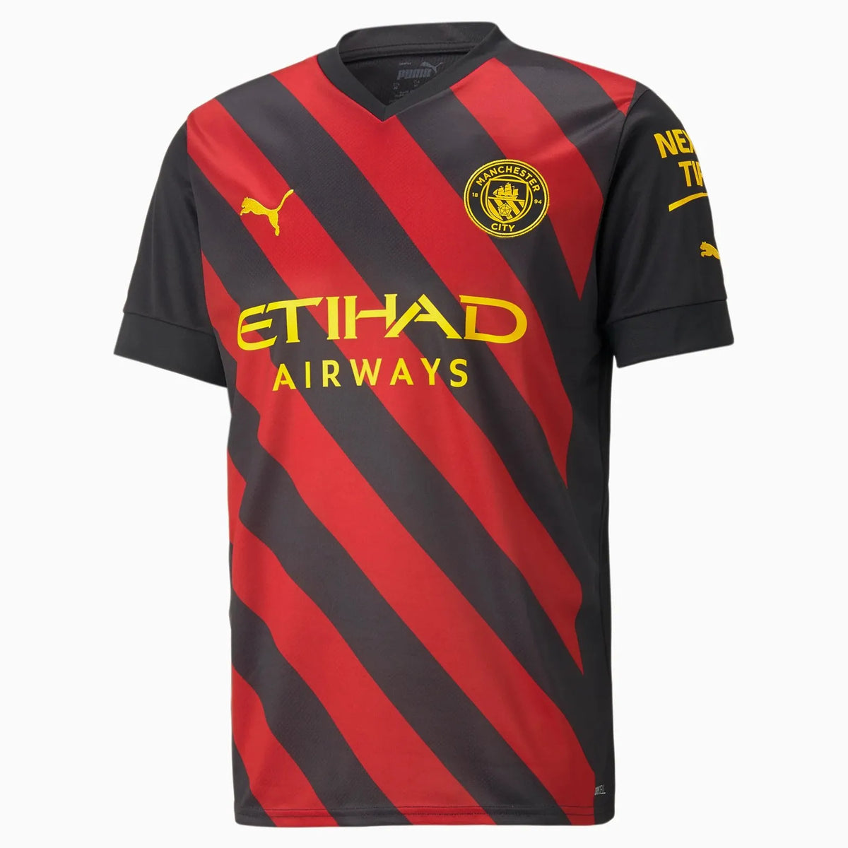 Camisa Manchester City II 22/23 Vermelha/Preta Masculina