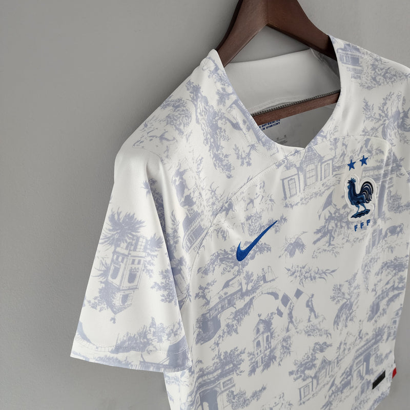 Camisa Seleção França II Copa do Mundo 2022 Branca Masculina