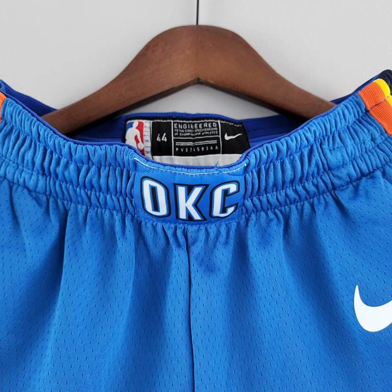 Short NBA Oklahoma City Thunder 22/23 Azul Masculino