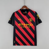 Camisa Manchester City II 22/23 Vermelha/Preta Masculina