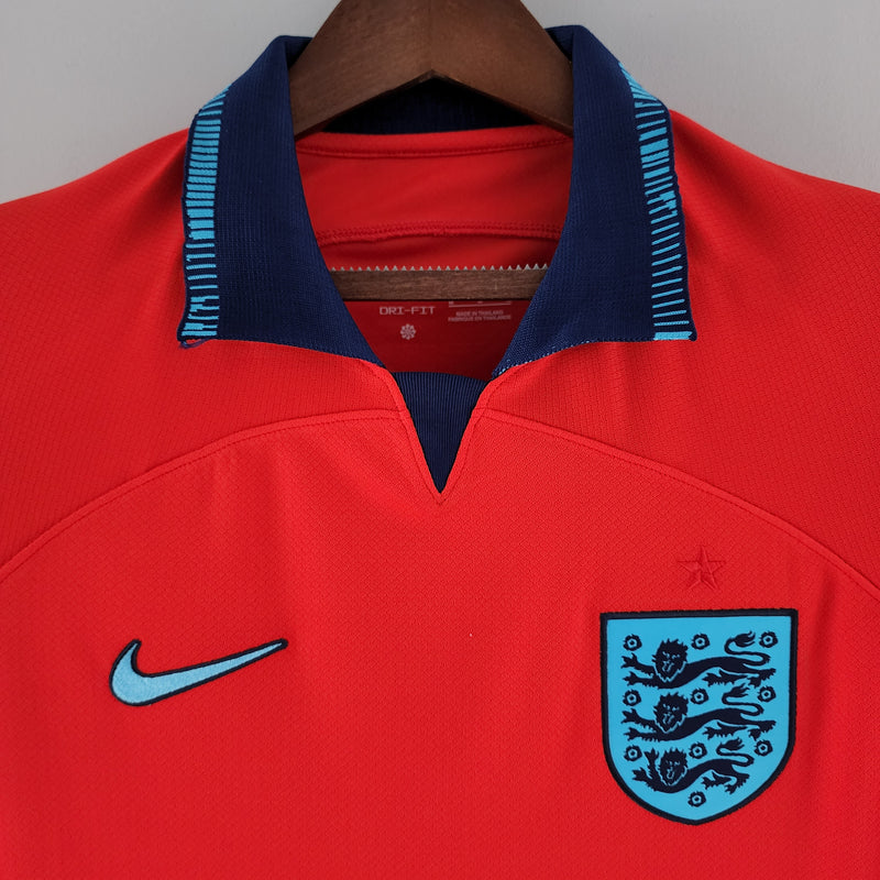 Camisa Seleção Inglaterra II Copa do Mundo 2022 Vermelha Masculina