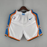 Short NBA Oklahoma City Thunder 22/23 Branco Masculino