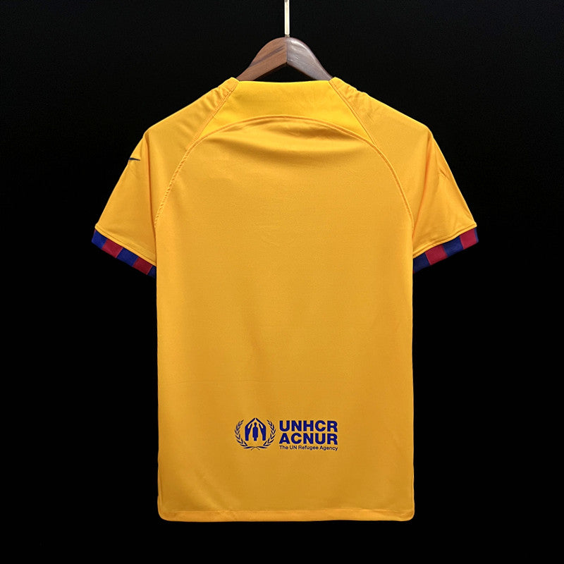 Camisa Barcelona IV 23/24 Amarela Masculina