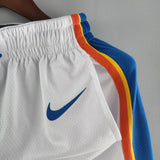 Short NBA Oklahoma City Thunder 22/23 Branco Masculino